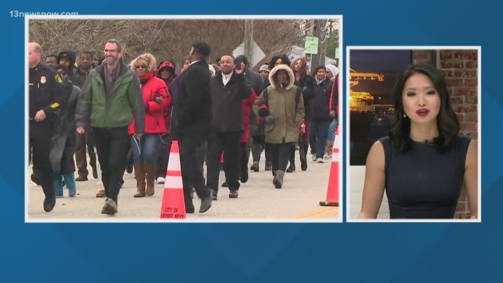 A parade took place in Newport News on Sunday to honor Dr. Martin Luther King Jr.