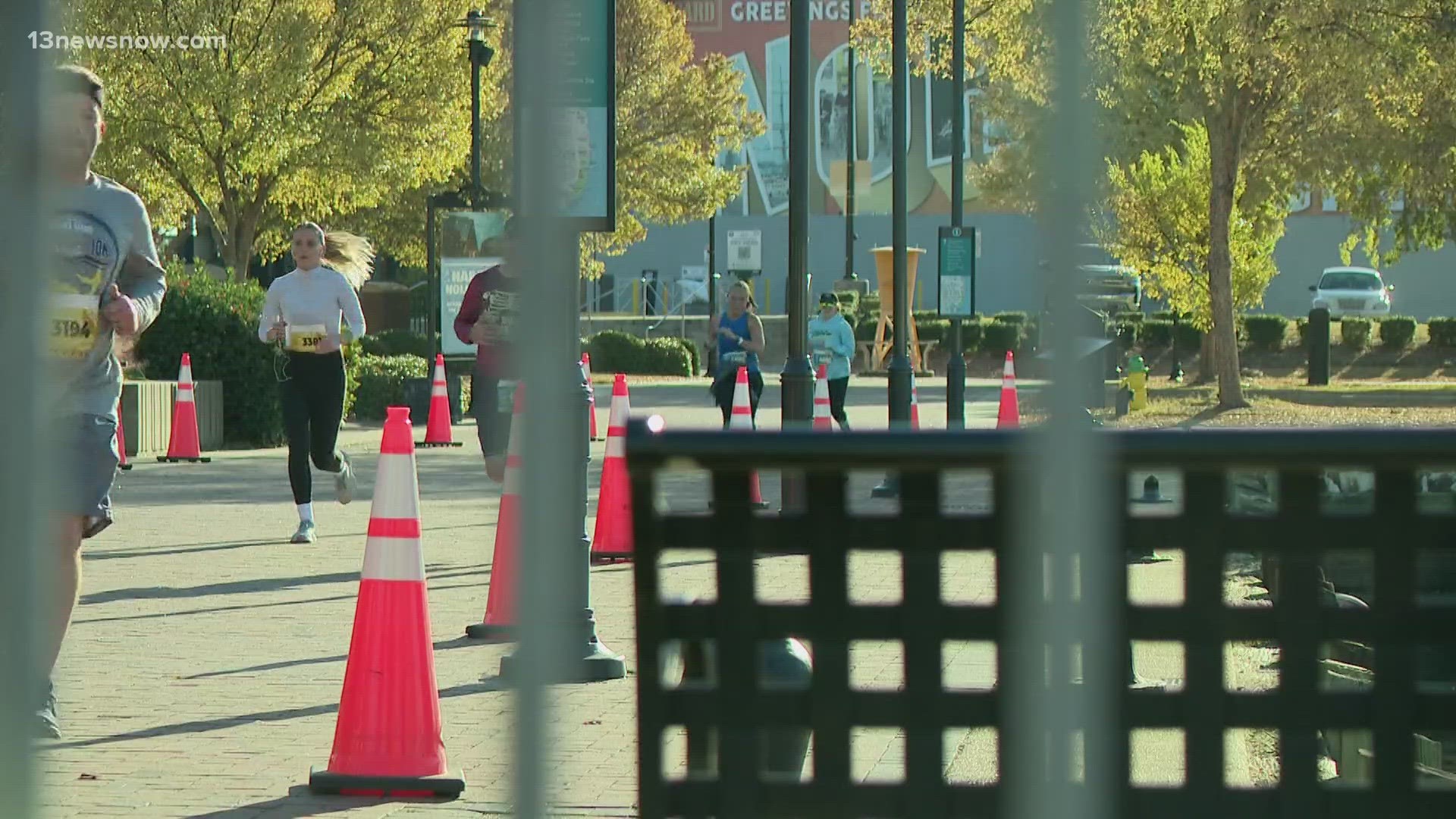 Sunday morning, runners hit the streets for a 10k and half marathon. Saturday, runners participated in a 5k.