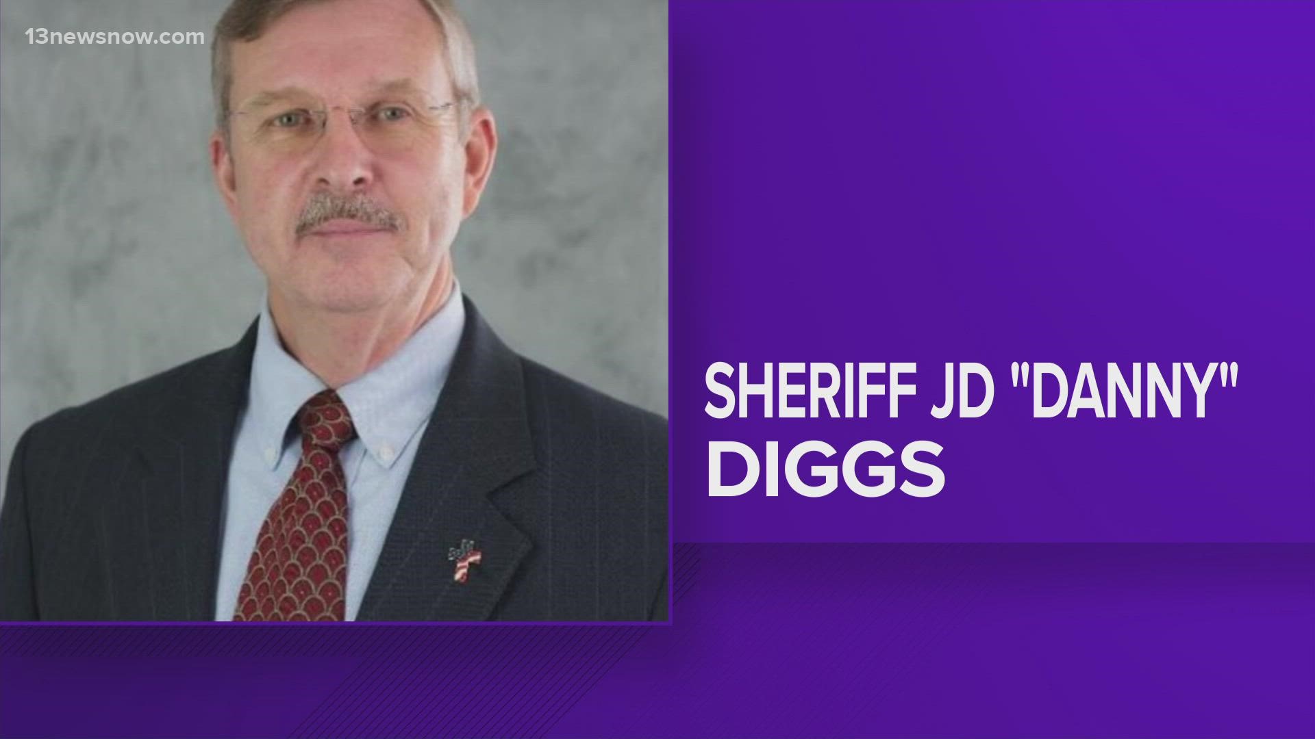 York-Poquoson Sheriff Danny Diggs said he is running for Virginia Senate in 2023, hoping to win the seat that will represent the state's redrawn 24th District.