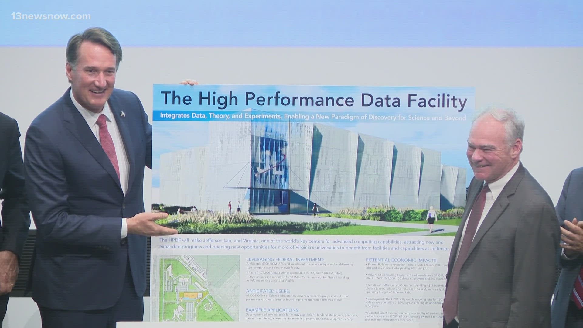 The Department of Energy selected the Jefferson Lab in Newport News to lead and develop a new high-performance data facility at its site.
