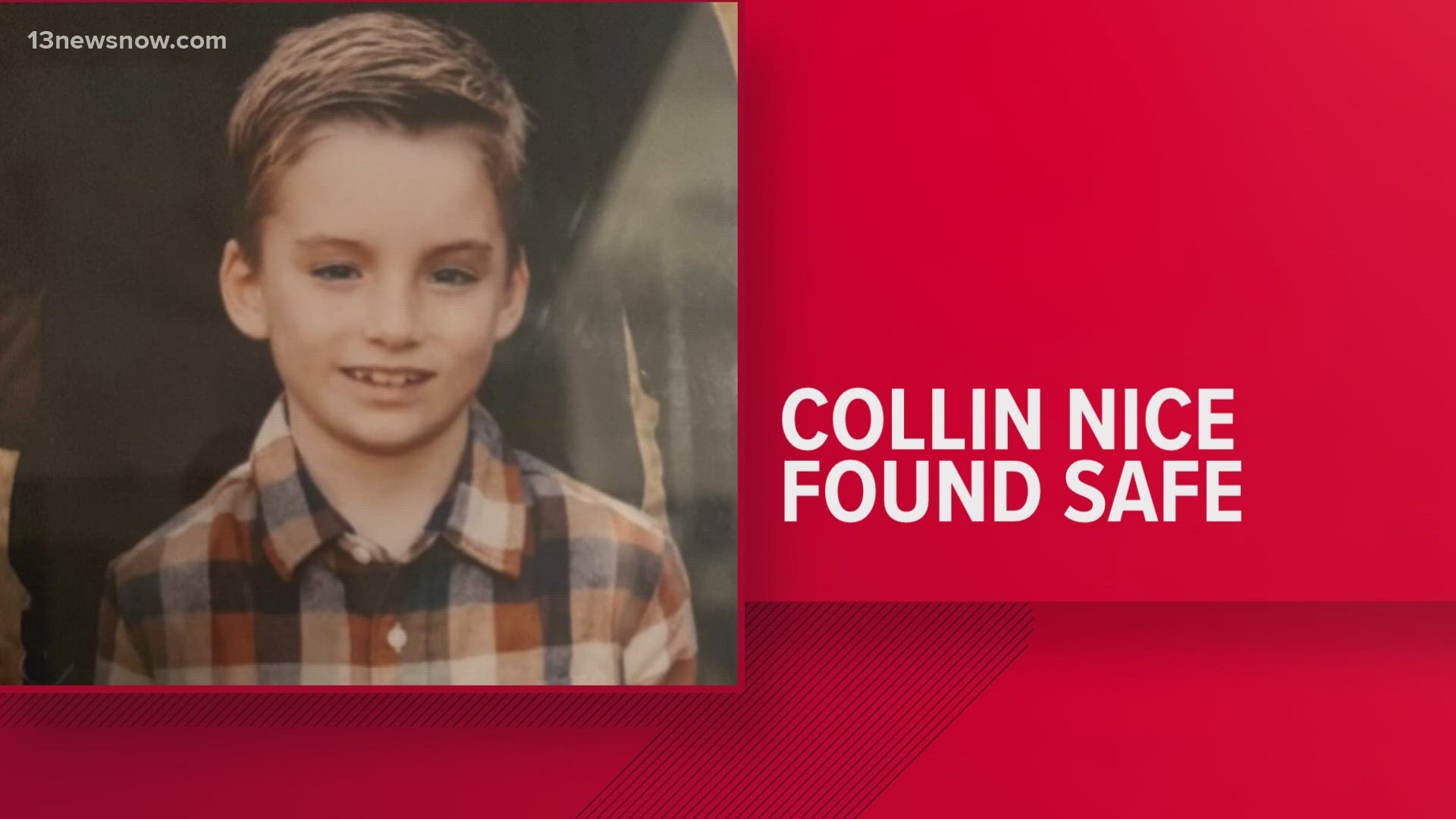 Virginia Beach police updated Thursday that a 9-year-old missing from Virginia Beach has been found alive.
