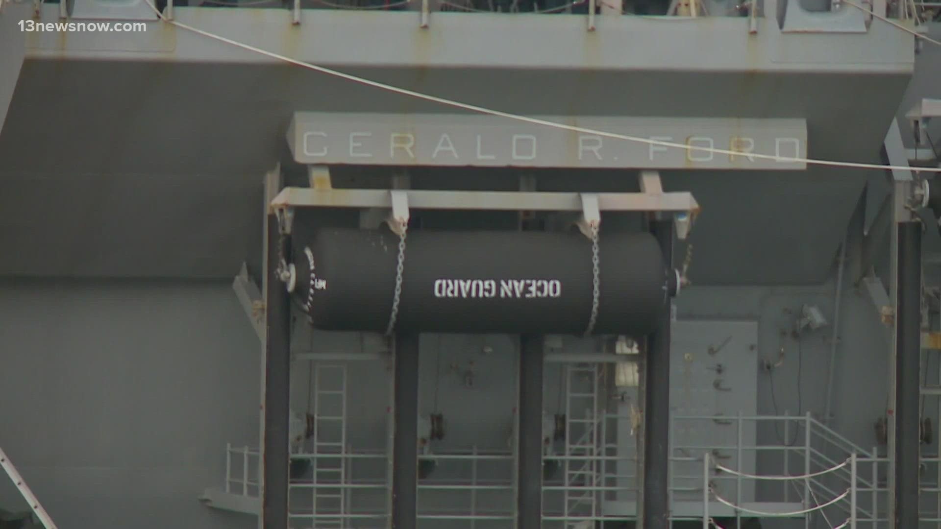The ship was built by Newport News Shipbuilding, and the Navy has finished testing and certifying 11 advanced weapons elevators.