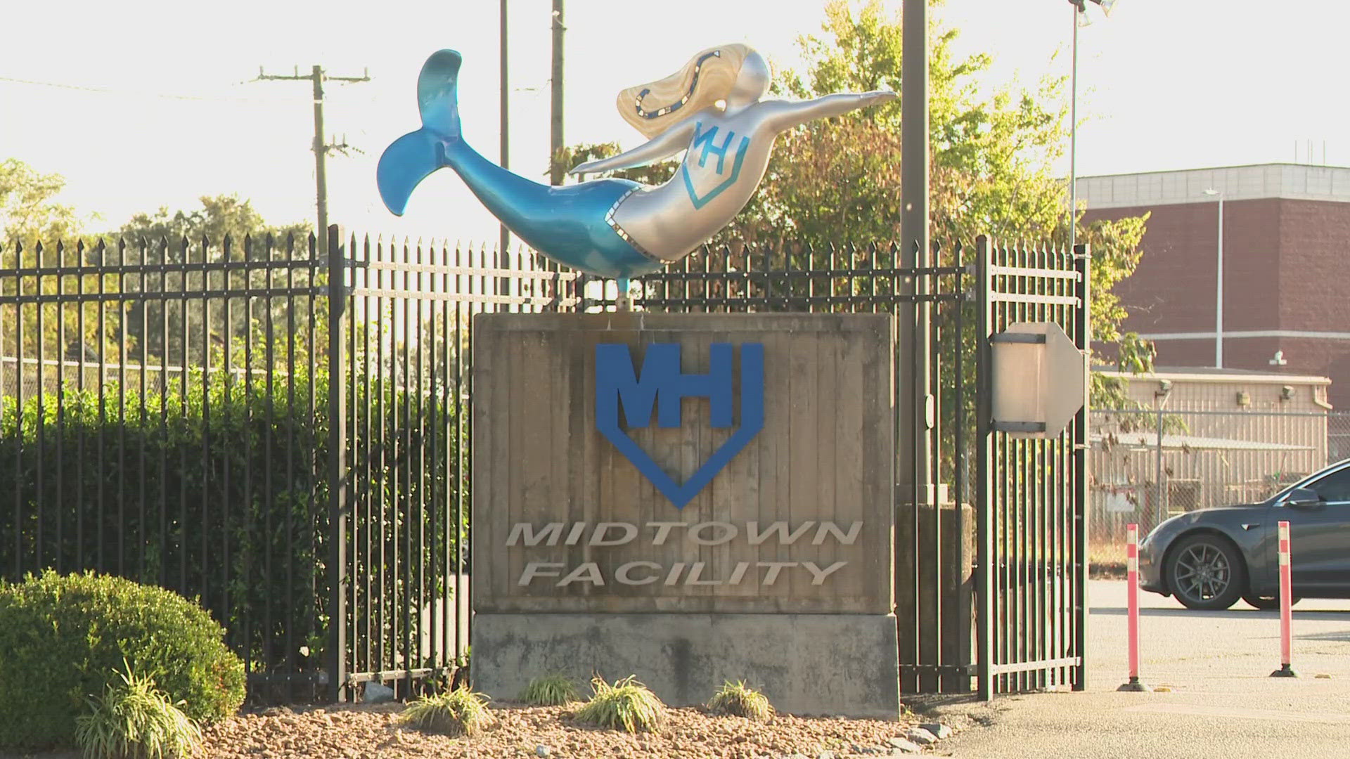 Two workers were involved in an industrial accident today at MHI, which has been cited 3 times for OSHA violations in the past.