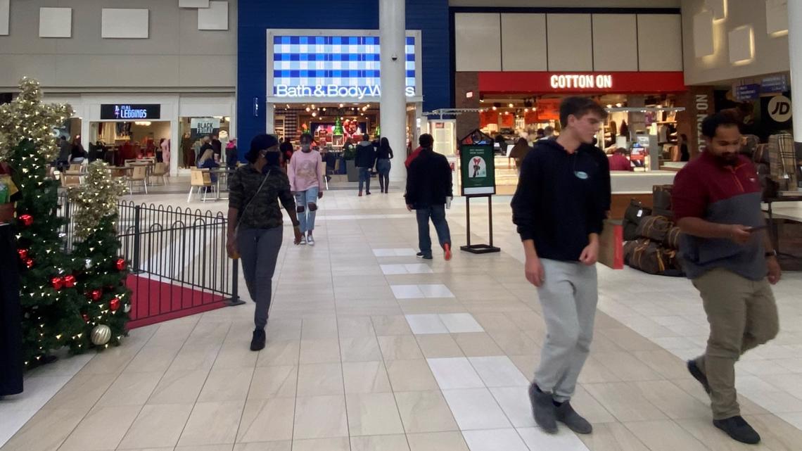 Stores busy but not chaotic at Lynnhaven Mall on Black Friday