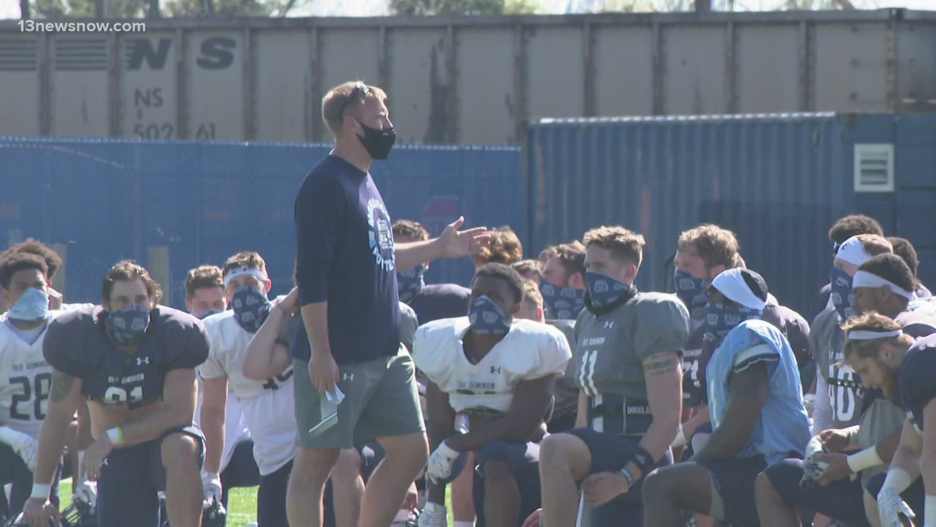 Ricky Rahne stepped into his first head football coaching opportunity at Old Dominion University. One year later, he's still preparing for the first game.