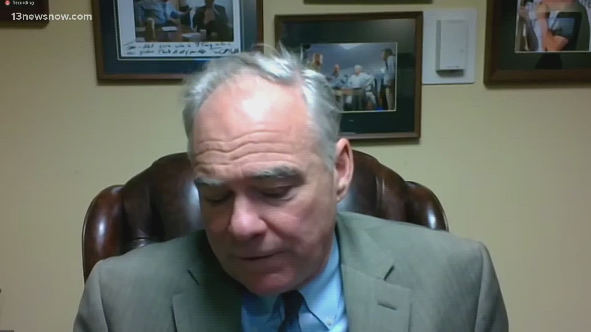 Sen. Tim Kaine is offering his condolences to the family and the Richmond school affected by the mass shooting this week.