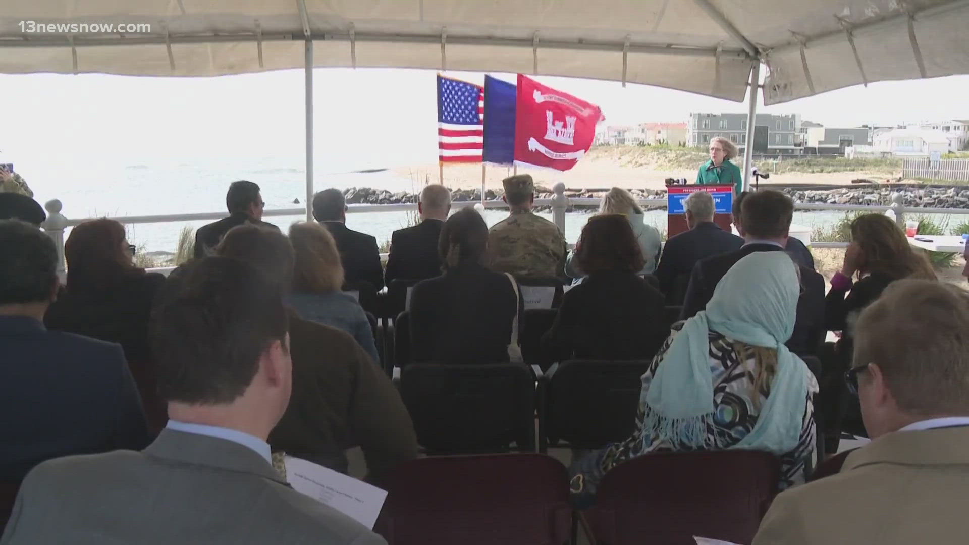 The US Army Corps of Engineers hosted a groundbreaking ceremony for upcoming restoration projects in Hampton Roads.