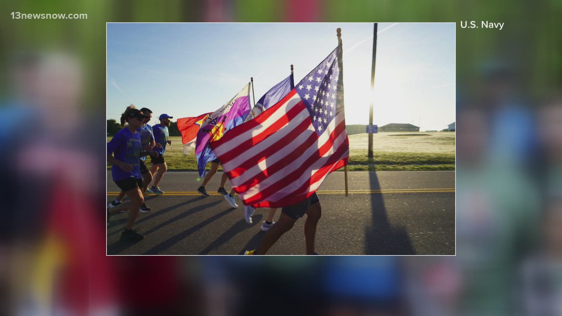The run honors and remembers the 808 military members with Virginia ties who have died since the 2000 USS Cole attack.