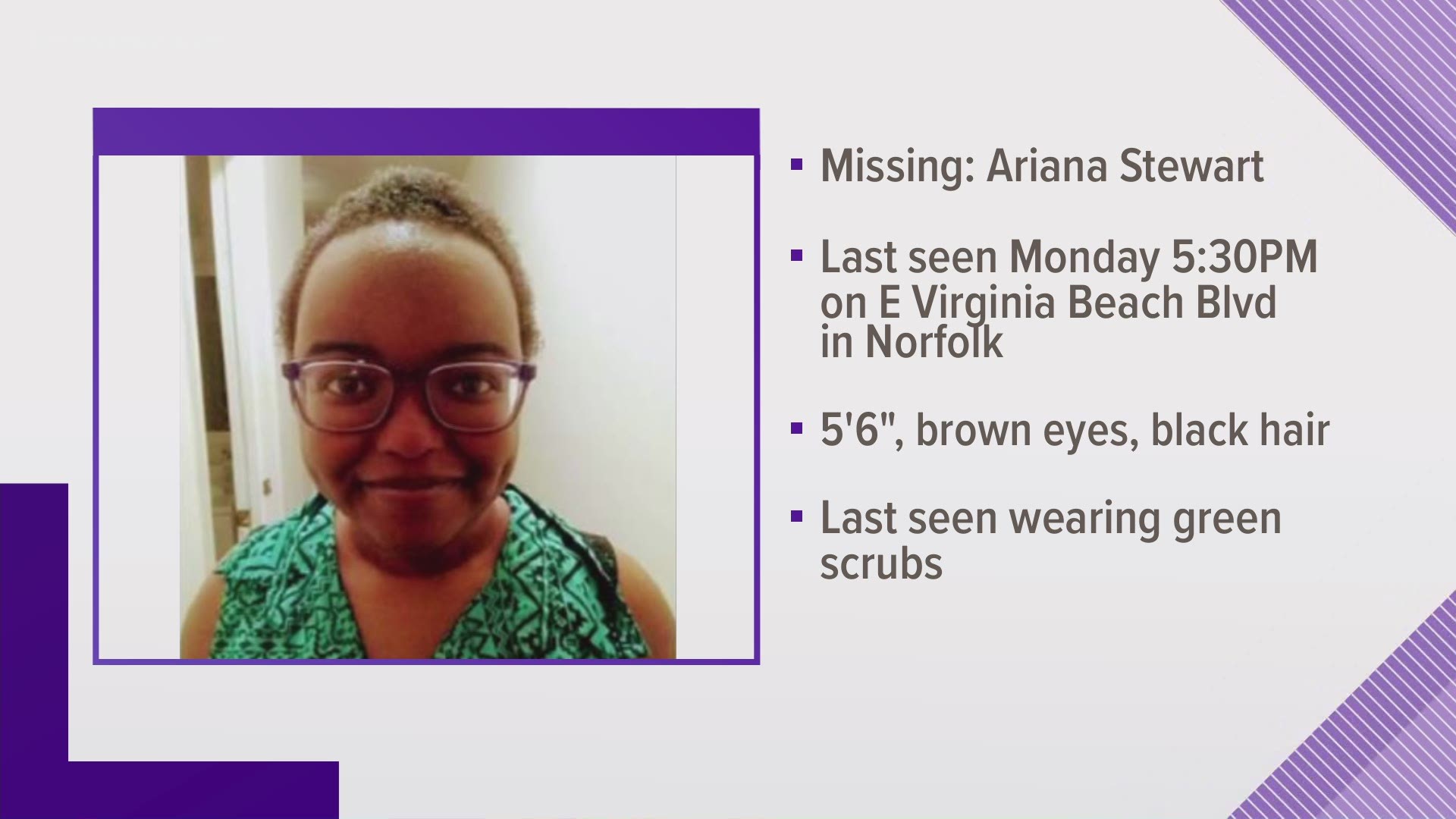 Have you seen Ariana Stewart? If you do, call police.