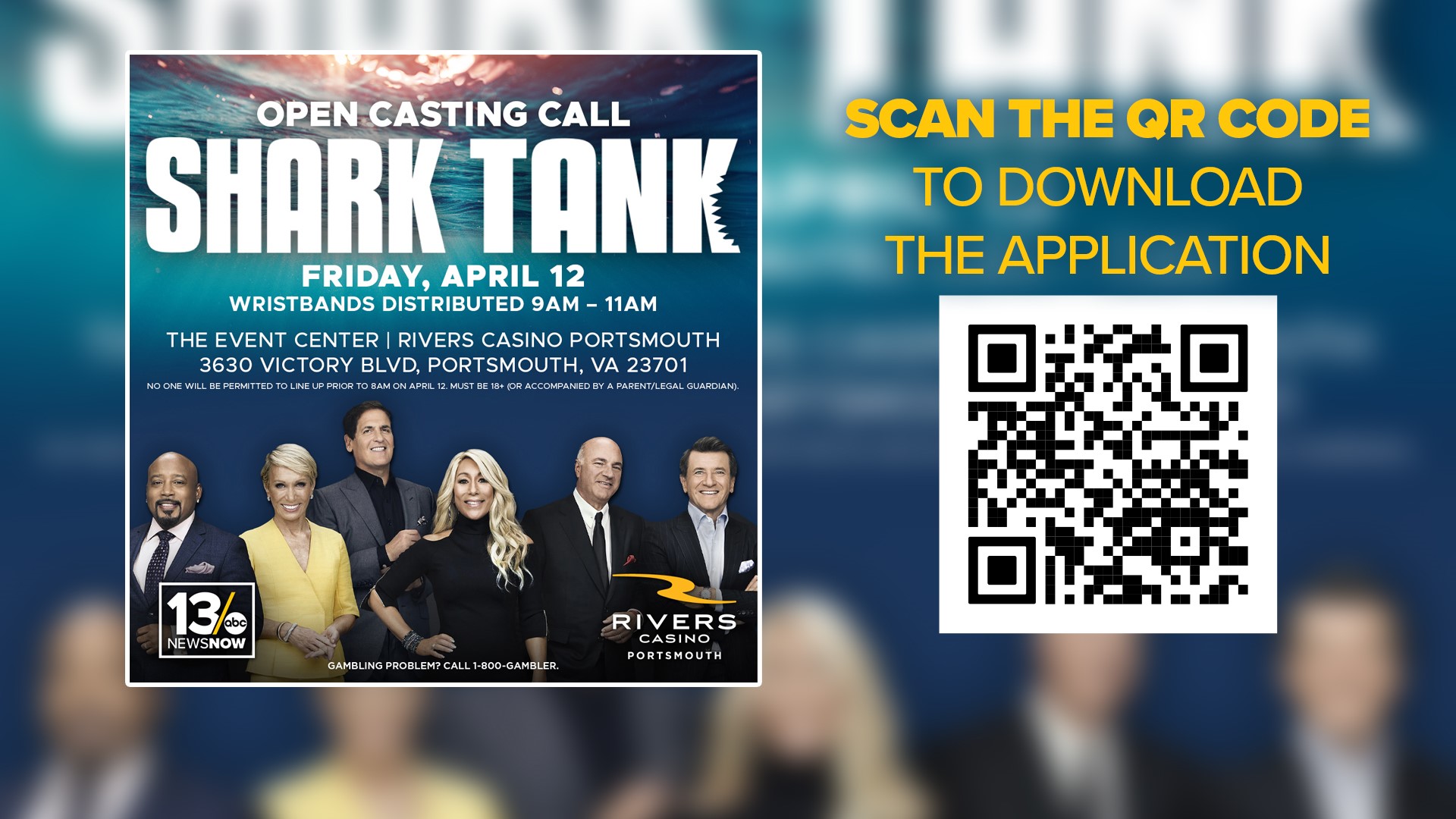 Shark Tank auditions coming to Rivers Casino Portsmouth