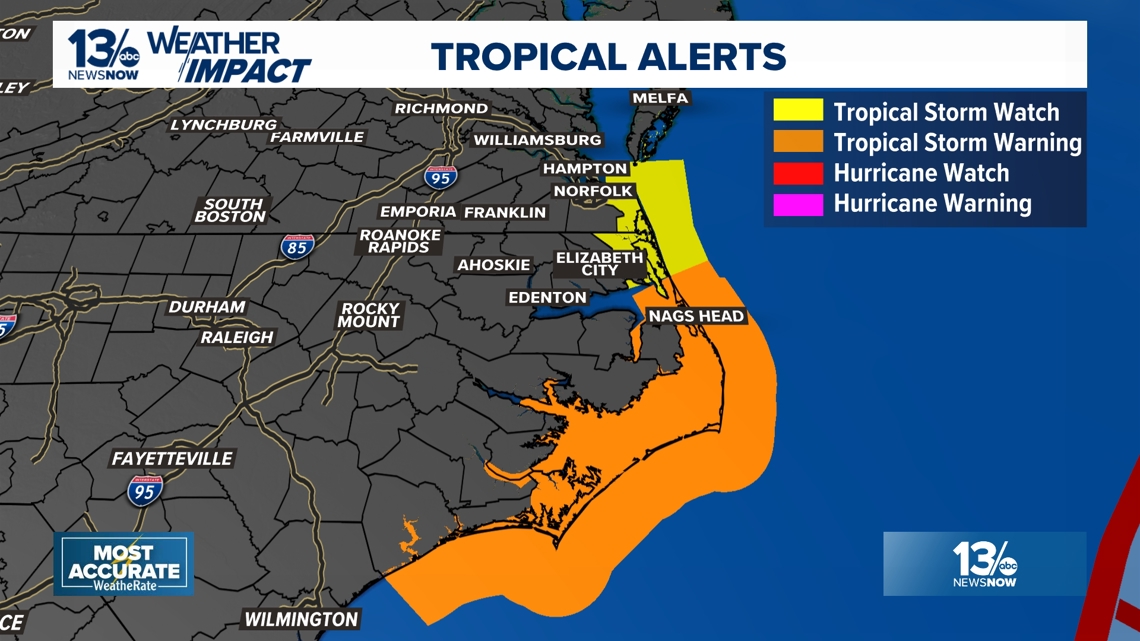 Coastal impacts from Hurricane Erin prompt Weather Impact Alert