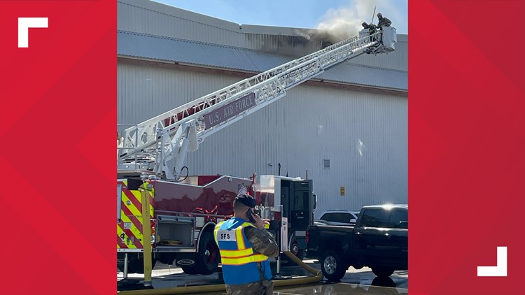 No one hurt after fire breaks out at Langley Air Force Base building