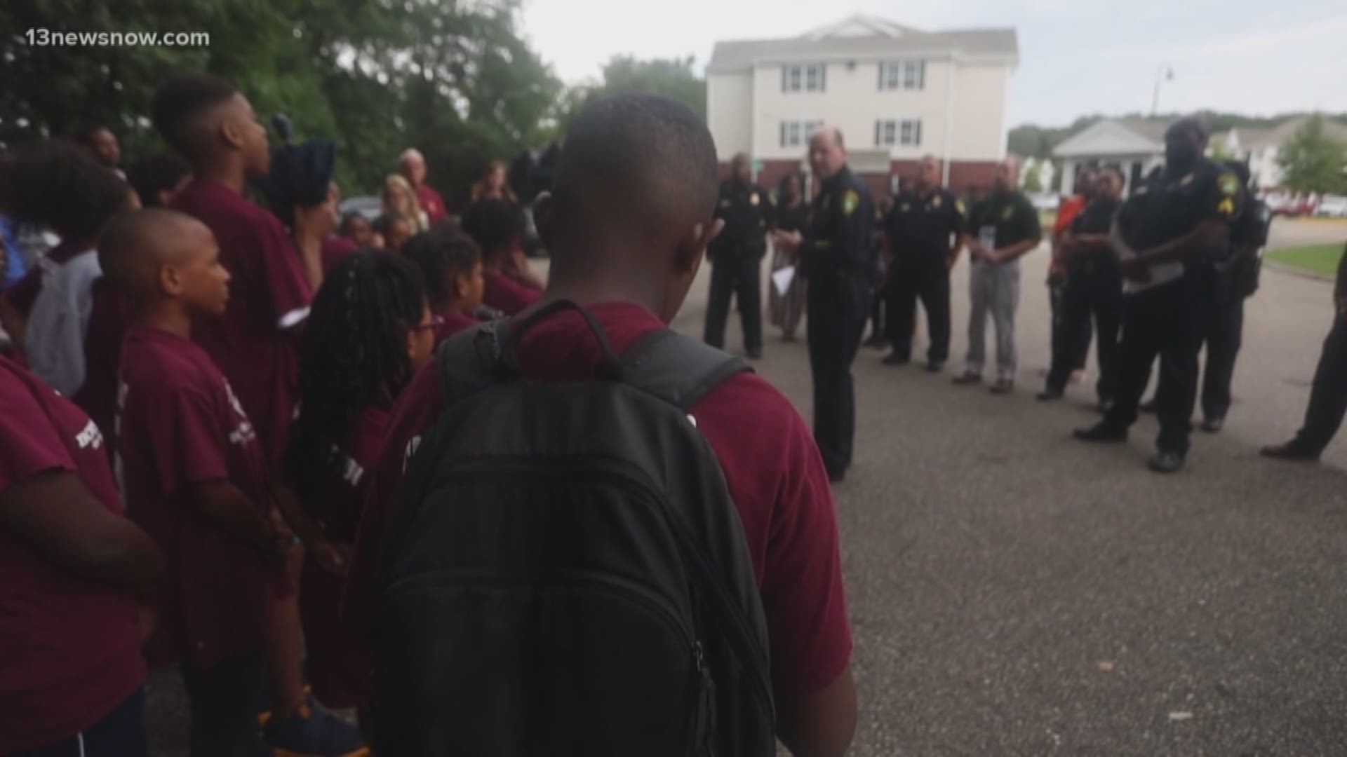 Newport News police are investigating a double homicide after a 15-year-old and 18-year-old were shot and killed. People in the Heritage Forest neighborhood came together to talk about gun violence.