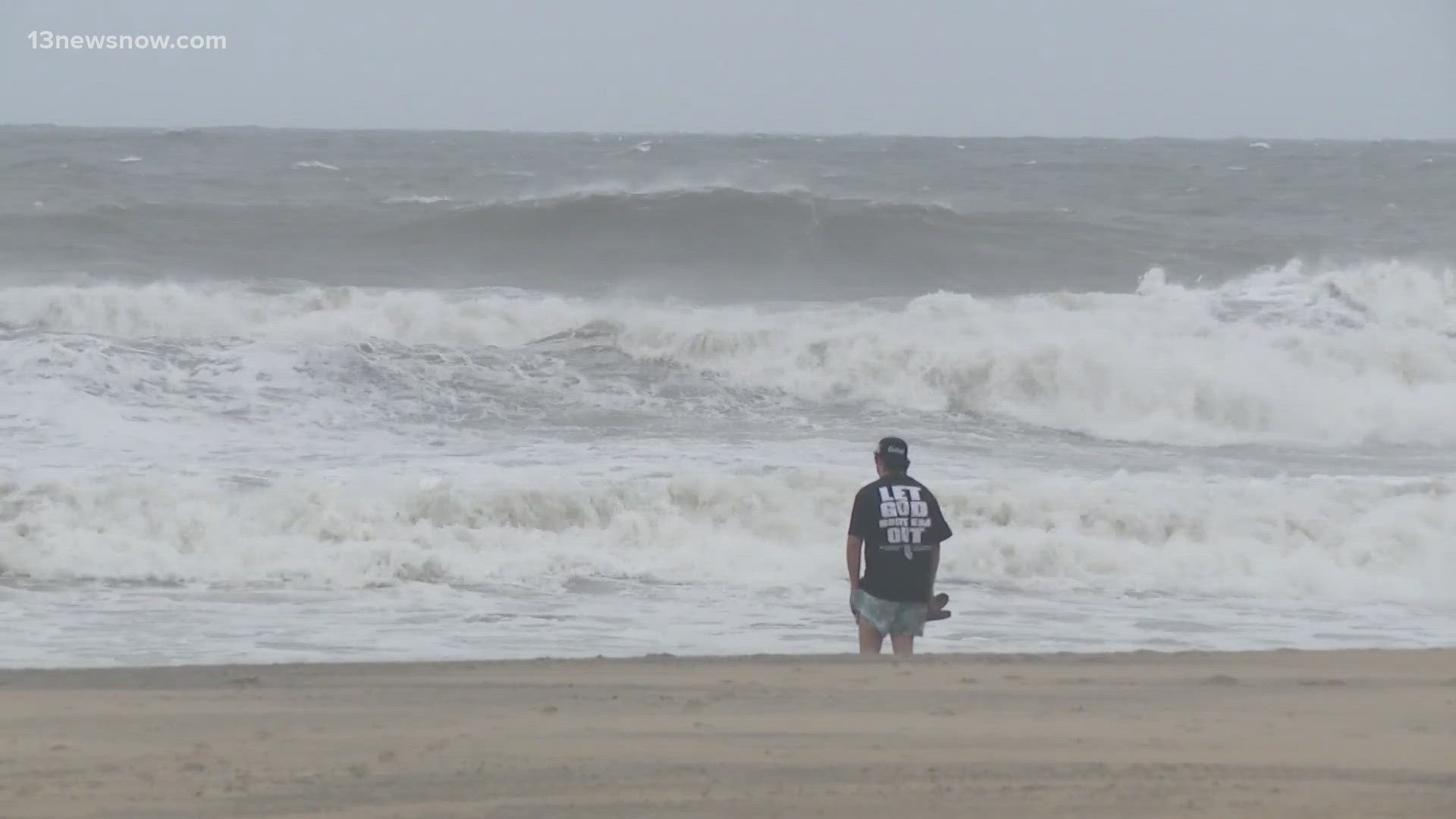 Virginia Beach officials say Thursday evening’s high tide could bring some of the worst impacts from Hurricane Erin. 