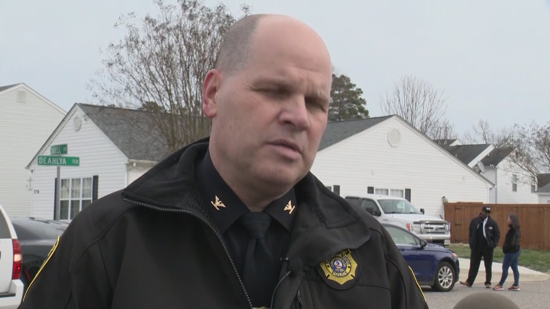 Police Chief Drew said officers found a man and a woman inside a home suffering from life-threatening gunshot wounds.