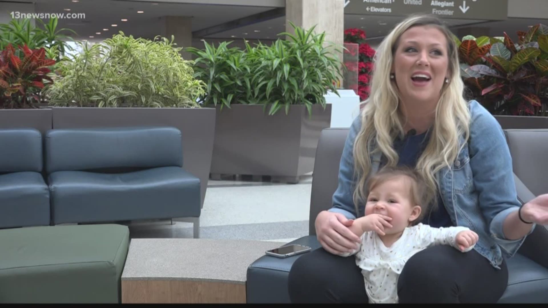 As the holidays approach, many people are heading to the airports to go home for the holidays. Some even head there waiting for their loved ones to make it home.