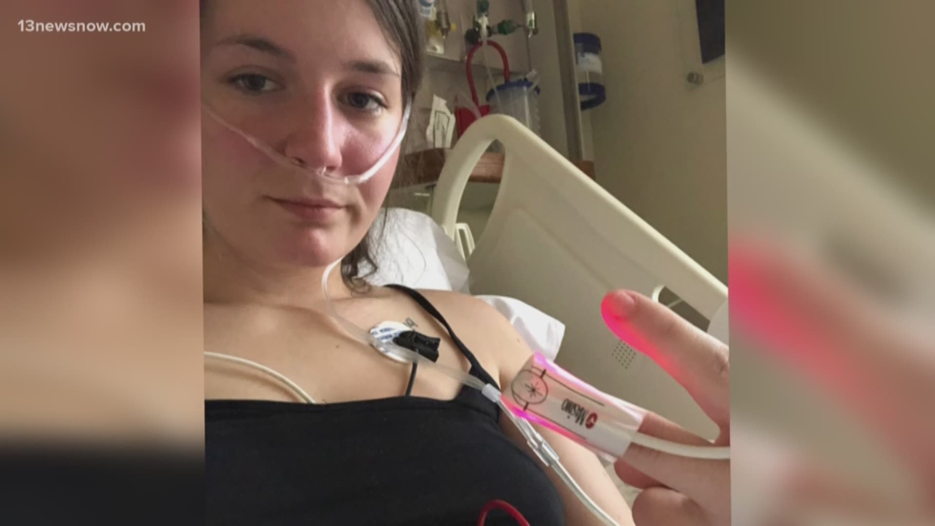 She started vaping three years ago to avoid smoking cigarettes. Doctors said a chemical found in THC led to her lung injury. She was in the ICU for five days.
