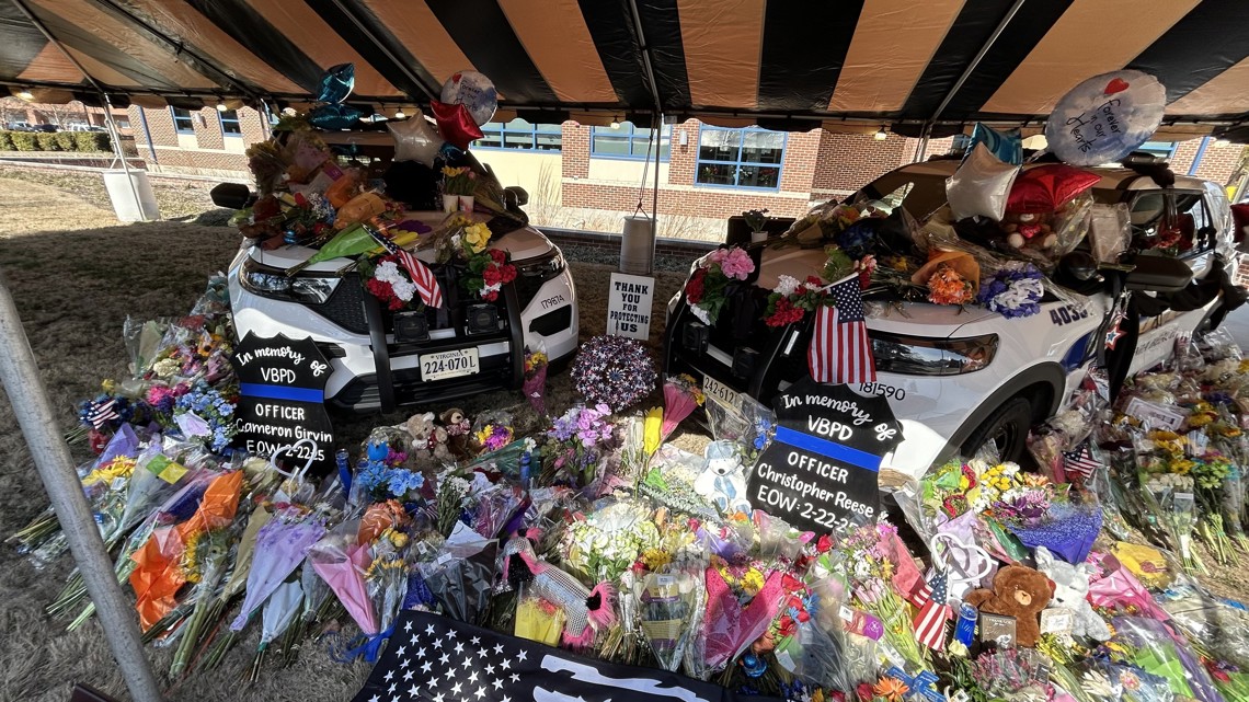 Memorial outside Virginia Beach Police precinct grows in memory of ...