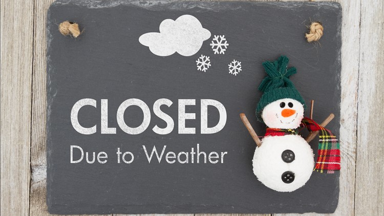 Winter weather closings: Here's what's shutting down early, or staying closed, because of snowstorm