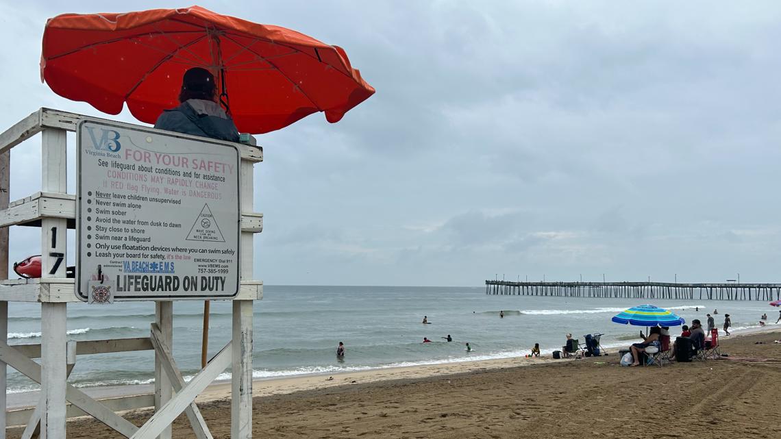Swimming prohibited at Virginia Beach Oceanfront due to unsafe bacteria levels