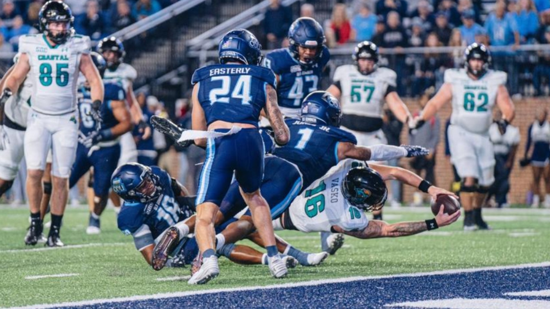 After virtually shutting down Coastal in the first half, ODU's defense surrendered 21 second-half points.