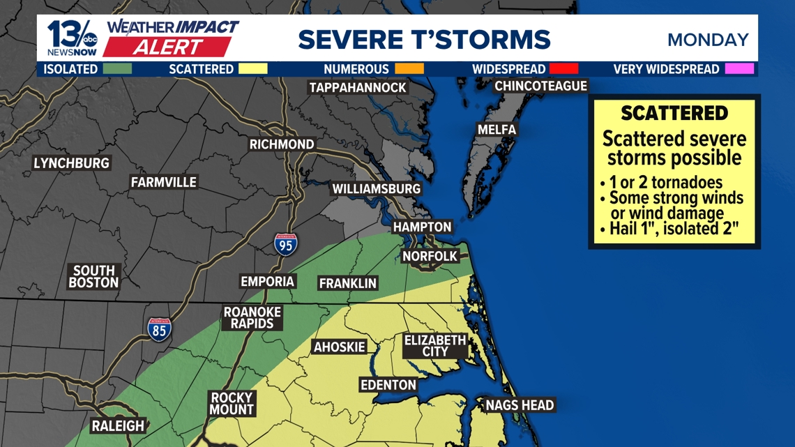 Severe storms hitting coastal Virginia, North Carolina | 13newsnow.com