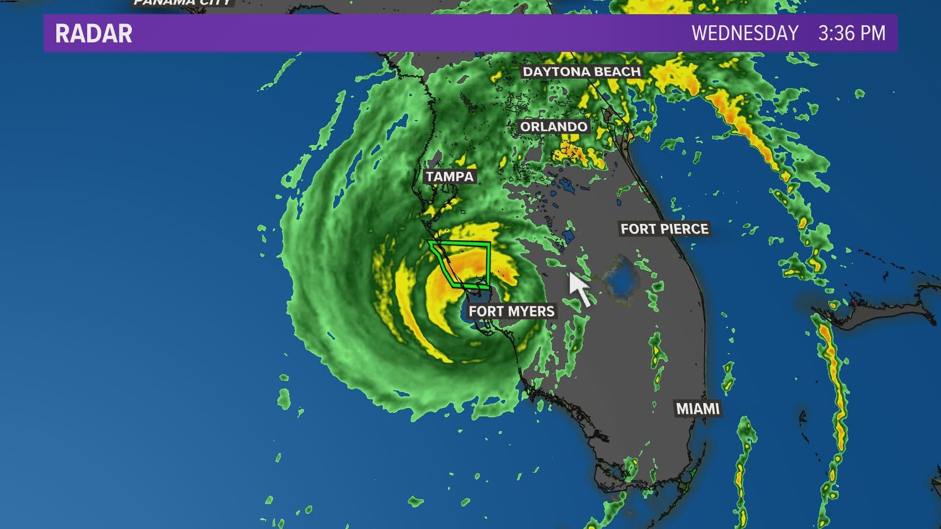 The eye of Hurricane Ian made landfall near Cayo Costa, Florida as a Category 4 storm with winds of 150 mph, bringing storm surge flooding to the Florida gulf coast.