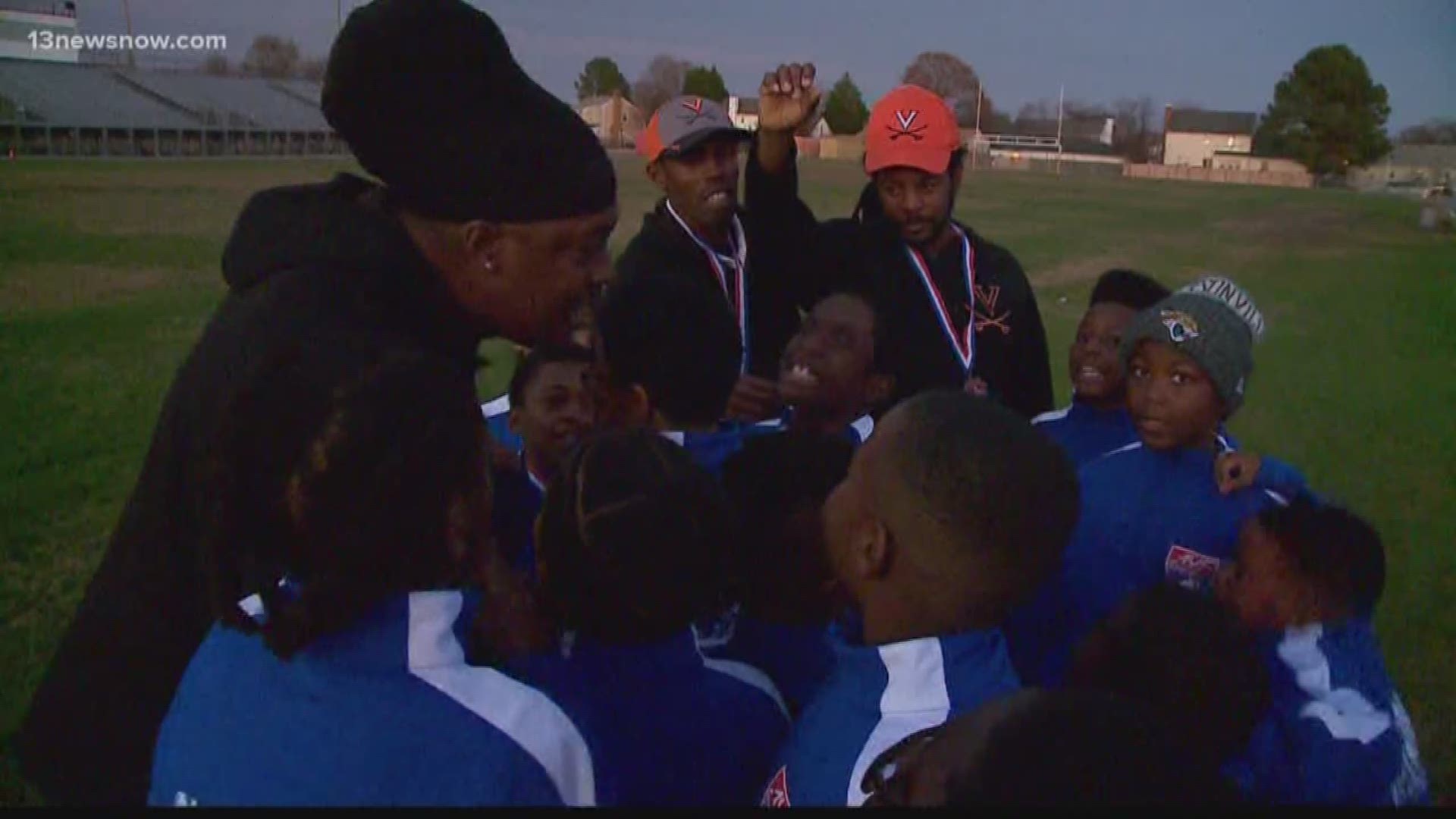 A group of local 8-year-olds traveled to Florida for a football tournament and came back national champs.