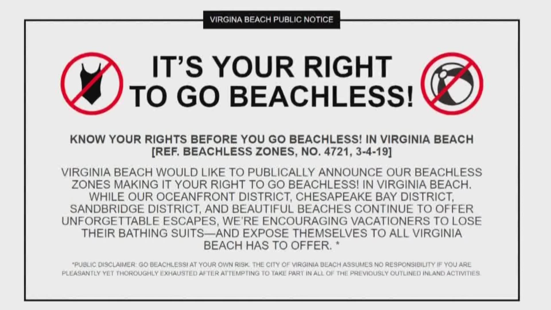 Some Virginia Beach residents think the city missed the mark with its "Go Beachless" campaign, but others think it may be good for tourism.
