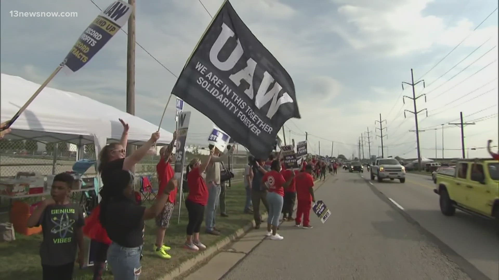 It's day 4 of the UAW strike. The strike is also threatening the livelihoods of workers who haven't walked off the job. Strikers say their needs could be met easily.