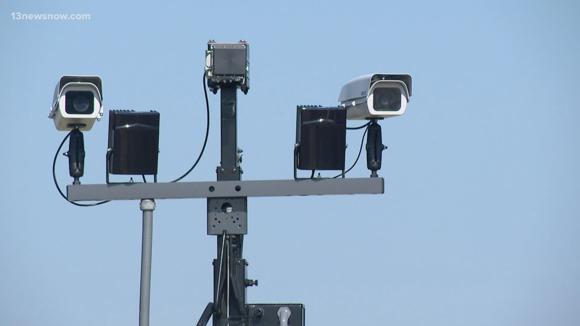Portsmouth police hope newly installed red light cameras get drivers to stop running through lights. Drivers are already being warned to stop at red lights.