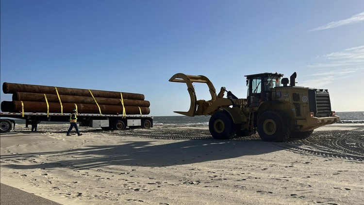 Buckroe Beach Sand Replenishment, Nov. 2022
