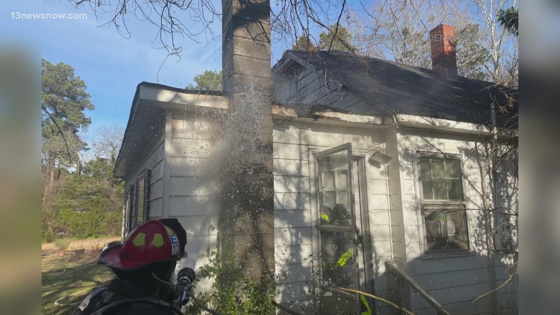 1 person, 1 cat displaced after house fire in Chesapeake | 13newsnow.com