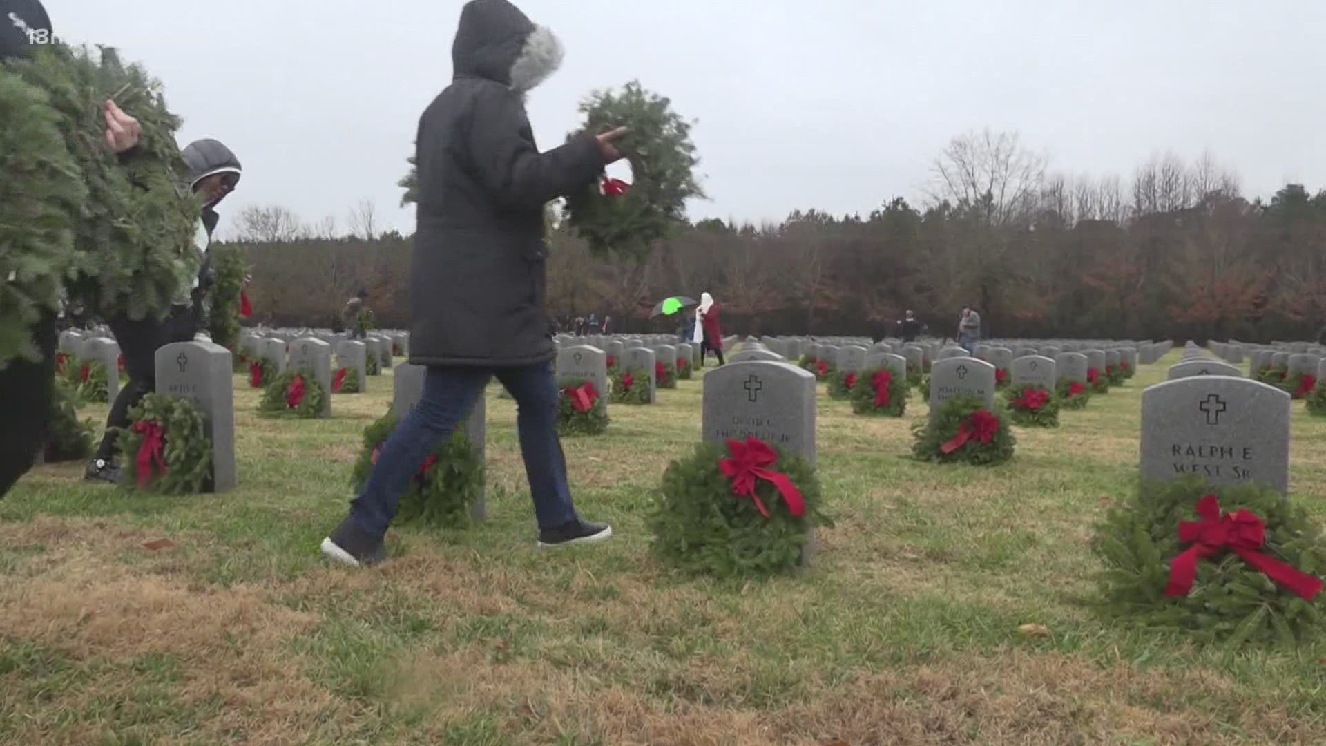 The wreath-laying ceremony done to honor those who served in the armed forces is expected to be much smaller this year due to the COVID-19 pandemic.