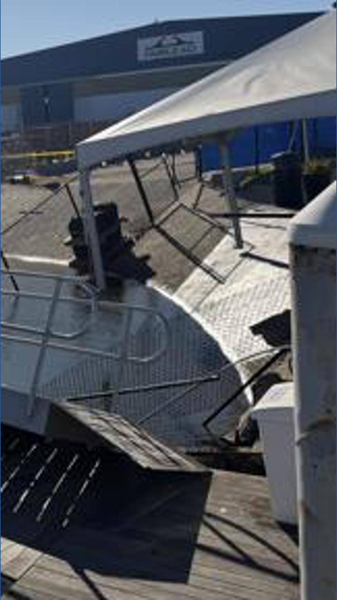 Pier Collapse Portion of Portsmouth Pavilion pier collapses overnight | 13newsnow.com