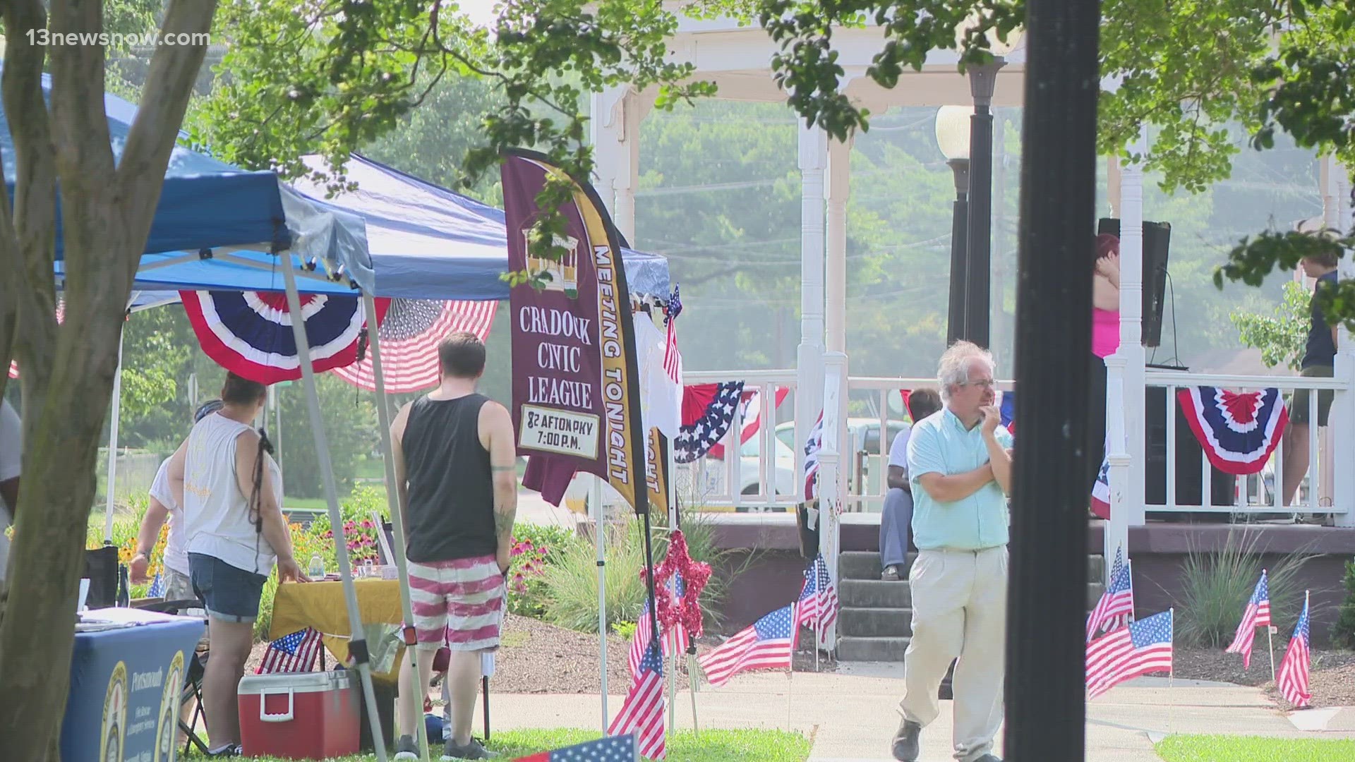 The Patriotic Festival took over Afton Square Park in the city’s Cradock neighborhood.