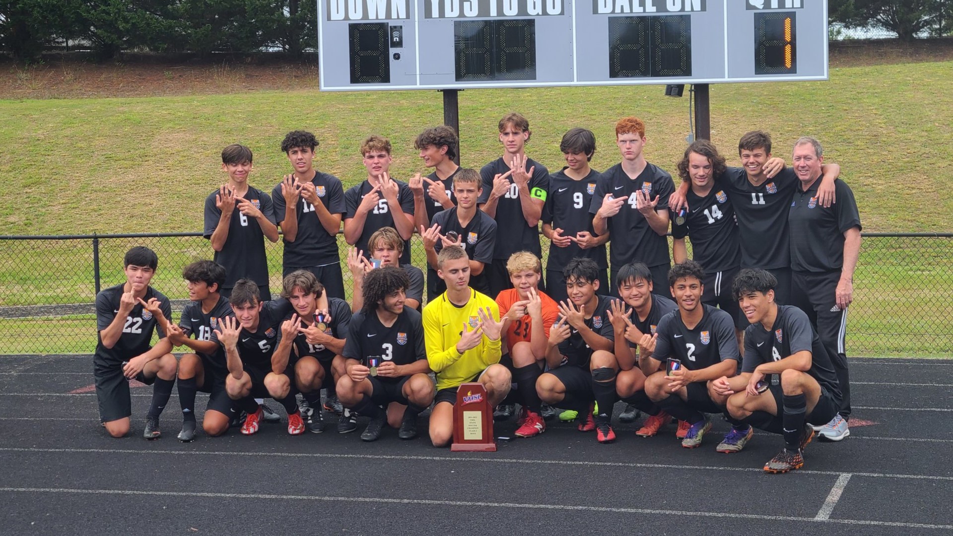 Michael Hackworth of Tabb High School got the only goal the Tigers needed as they beat Meridian 1-0. They bring home the program's first championship in 25 years.