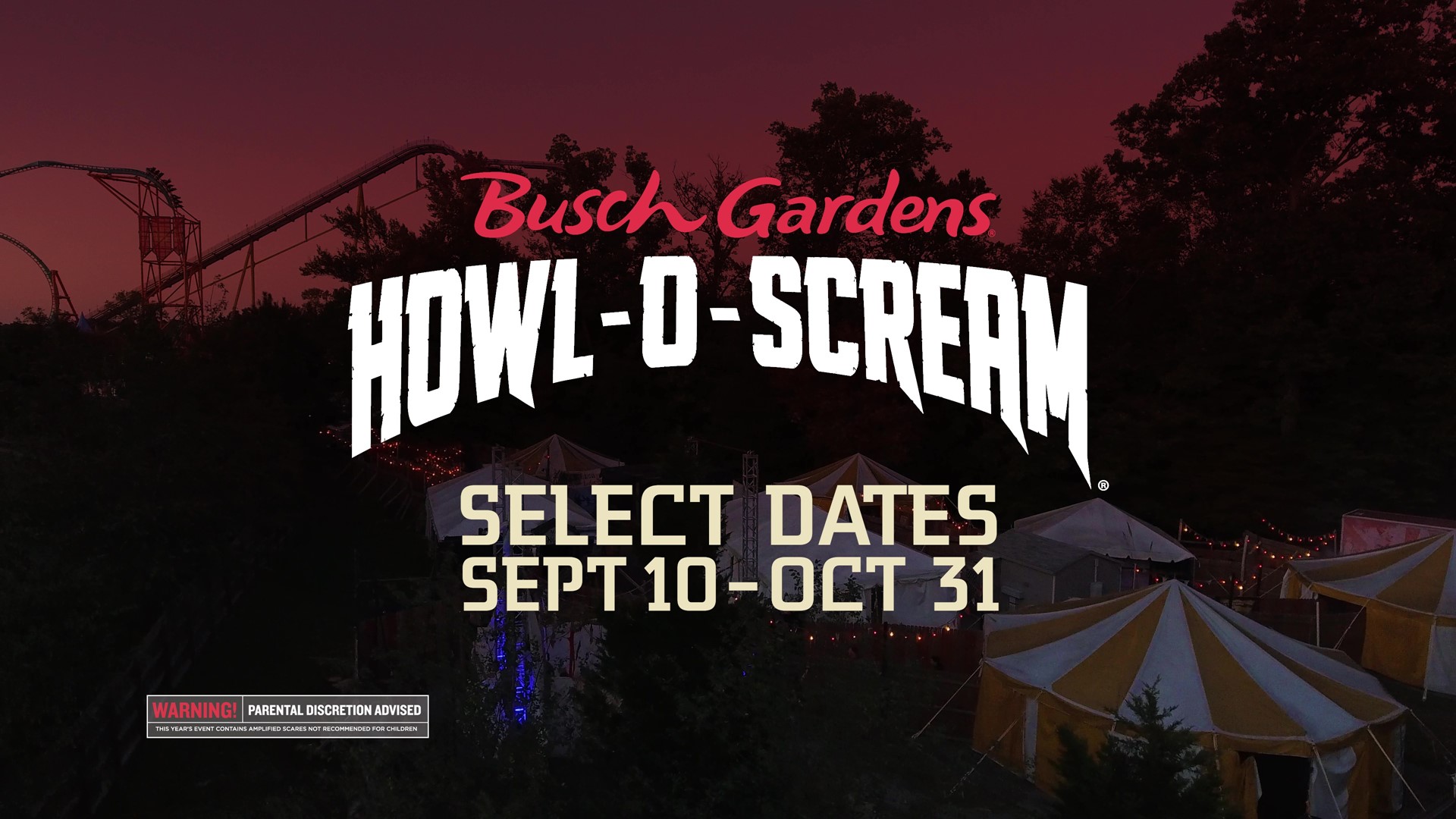Busch Gardens Williamsburg's HowlOScream is back for 2021