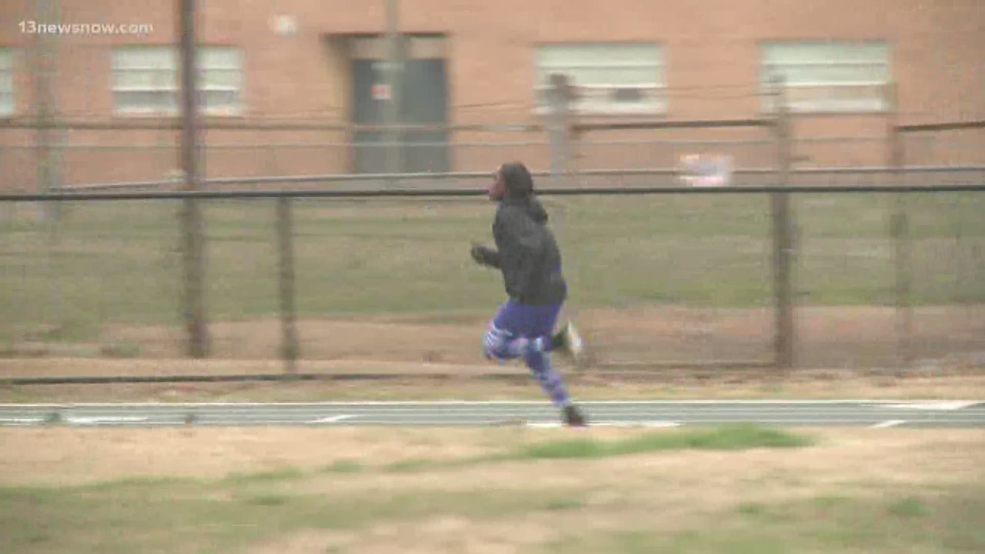 Western Branch's Na'Taja has been leading the Bruin girls during the indoor track season.