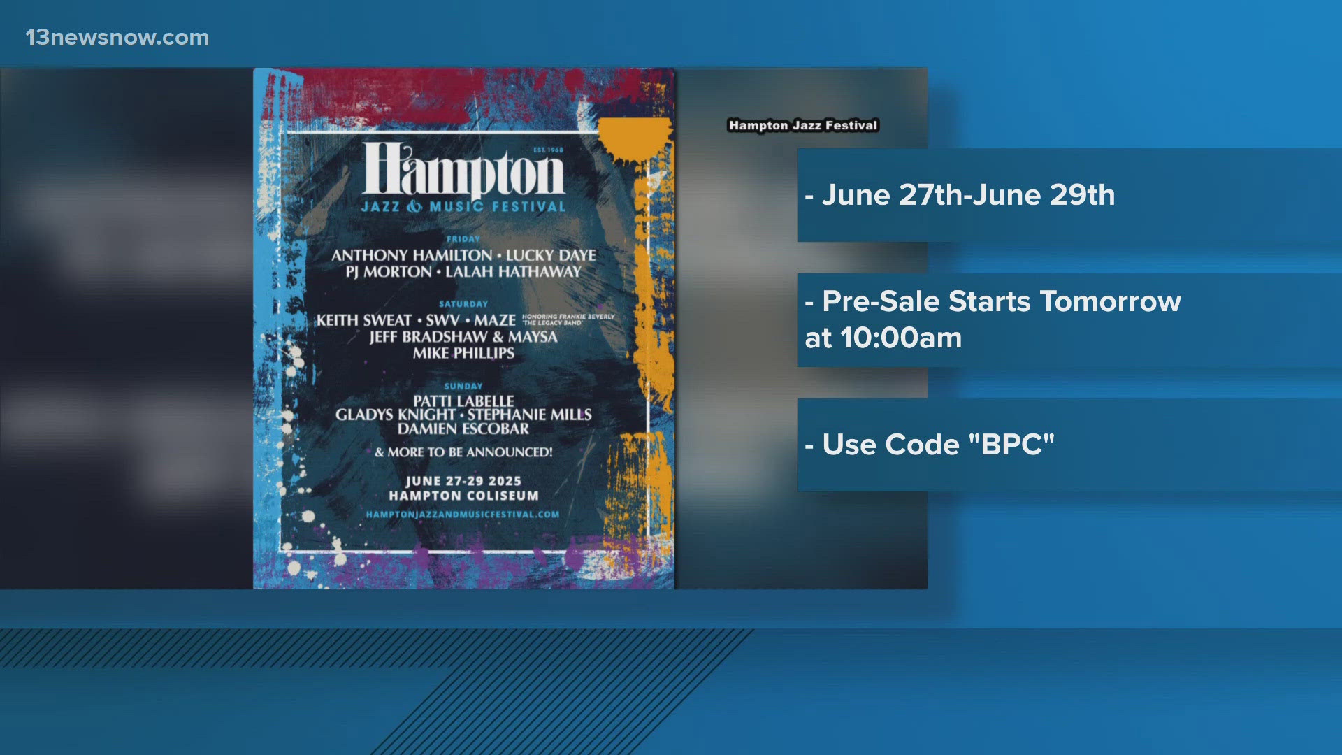 The Hampton Jazz & Music Festival is back!
