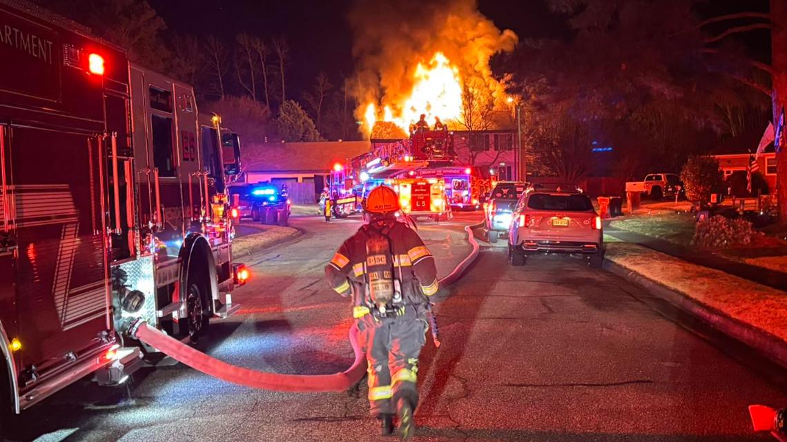 Fire severely damages Chesapeake home; 2 cats missing