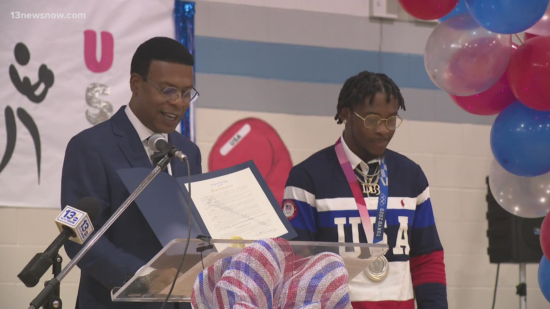 Weather forced organizers to cancel a parade but celebrations continued at Lambert’s Point Rec Center where the mayor proclaimed Aug. 21, Keyshawn Davis Day.