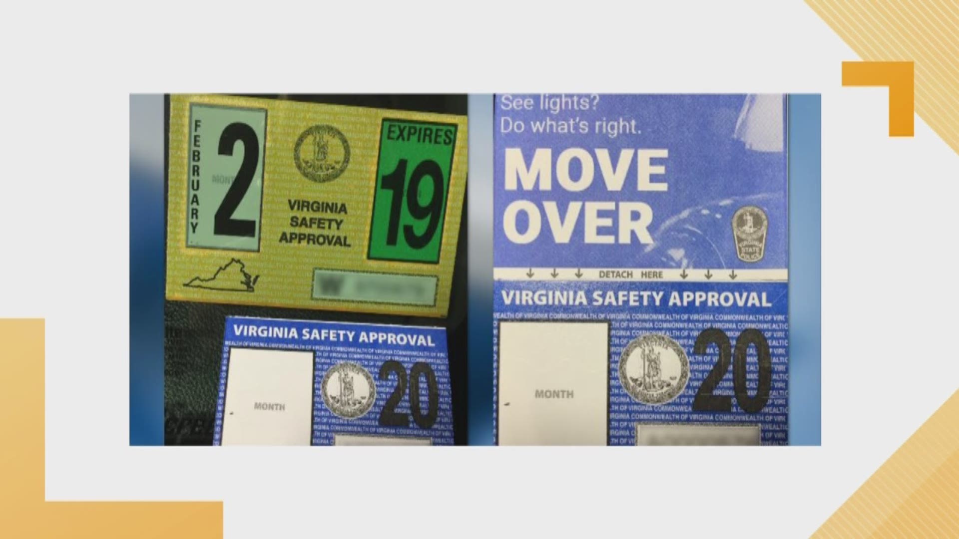 Virginia vehicle inspection stickers get facelift