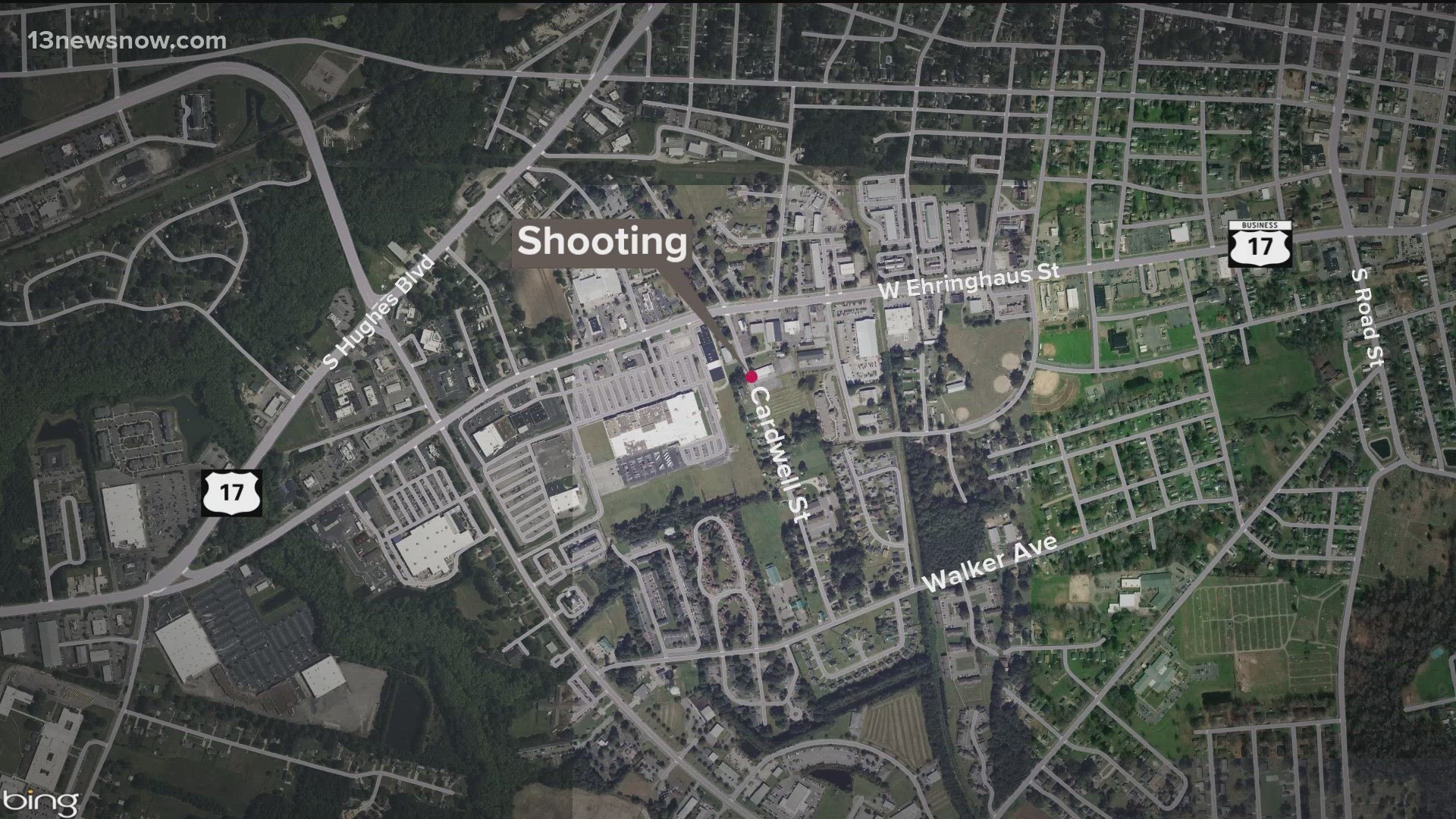 The teen was shot while riding in a car on Cardwell Street near Walker Avenue. He went to the hospital and police say he should survive.