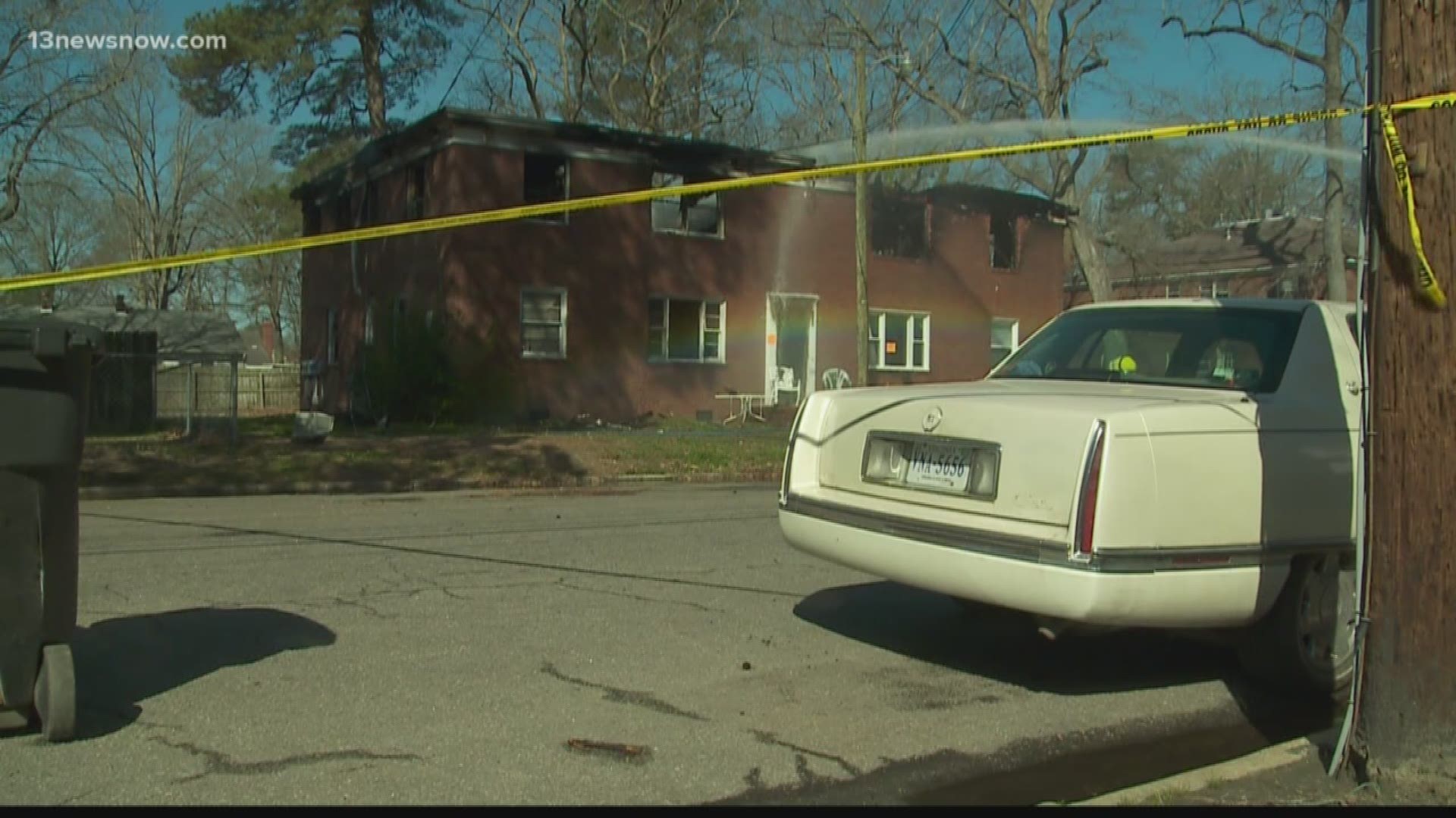 A 72-year-old woman died after a fire broke out in a Portsmouth apartment home early Thursday morning.