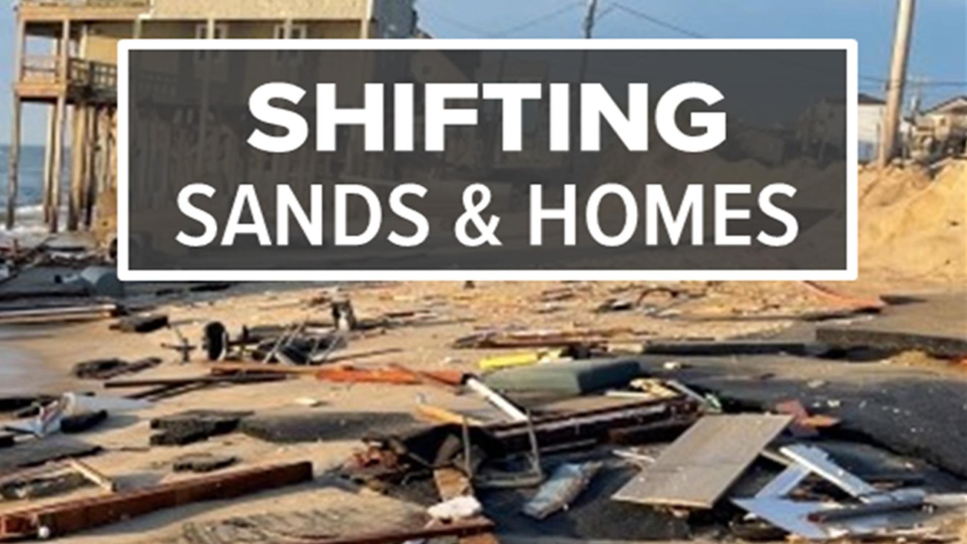 Since 2020, 11 homes in Rodanthe, North Carolina have collapsed into the Atlantic Ocean, victims of relentless erosion.