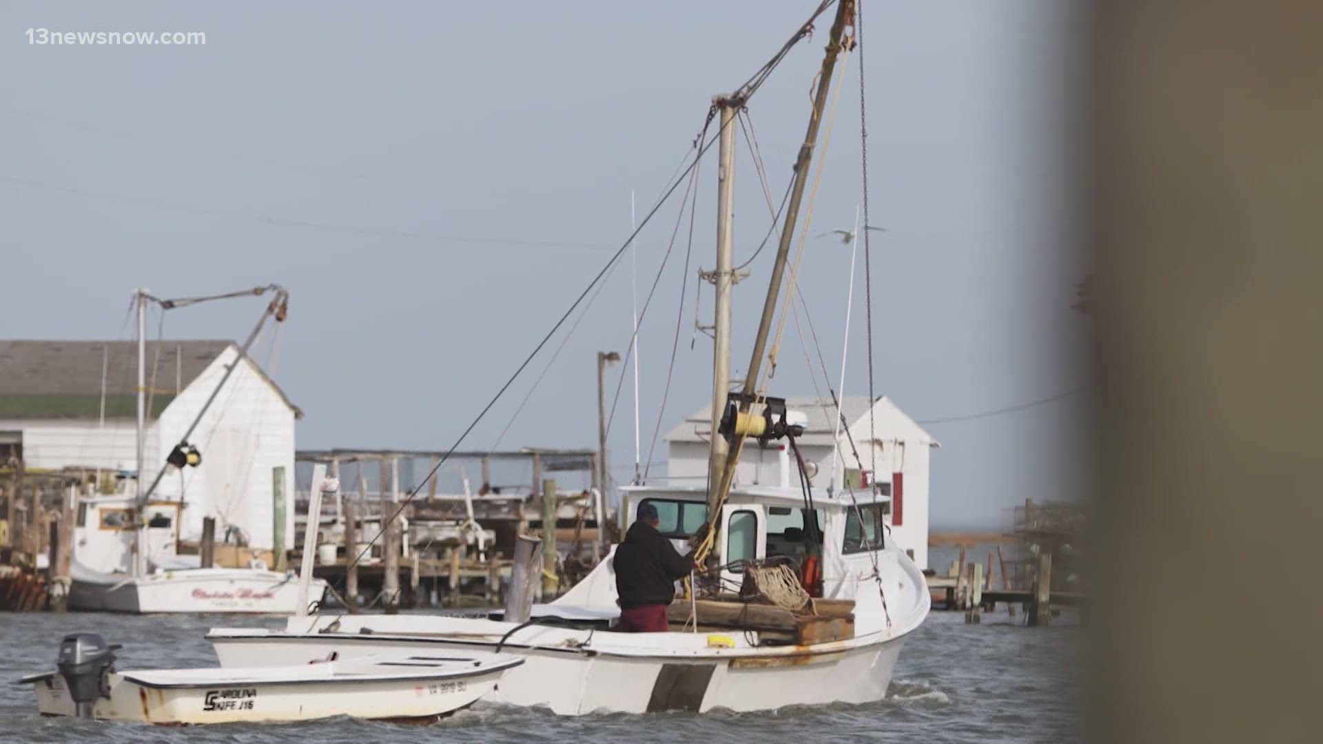 Tangier Island is home to a small fishing community in the Chesapeake Bay. Erosion has been eating away at the island since it was settled in the 1700s.