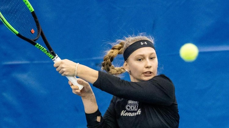 Ukraine war has kept ODU tennis star from her family for over two years, yet she wouldn't trade her time in Norfolk for anything