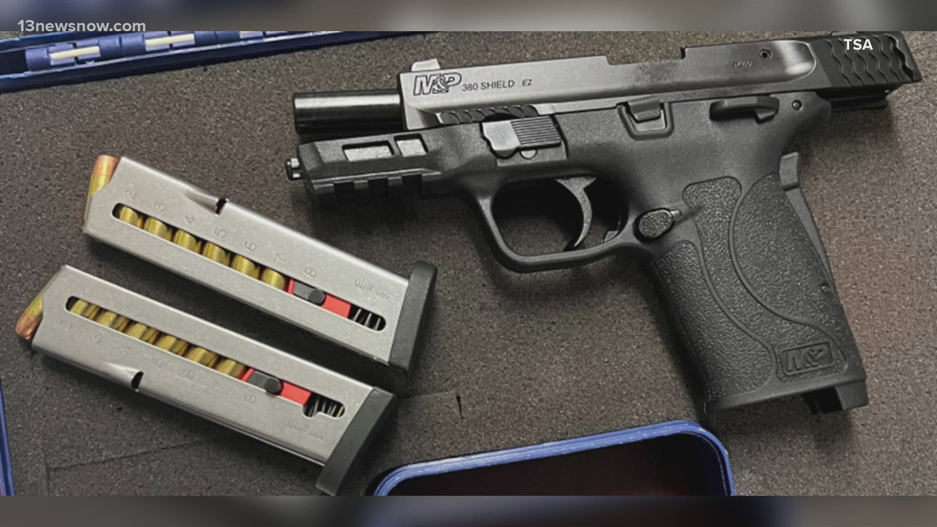 This is the 25th gun stopped at the airport this year, which is on track to break a record.