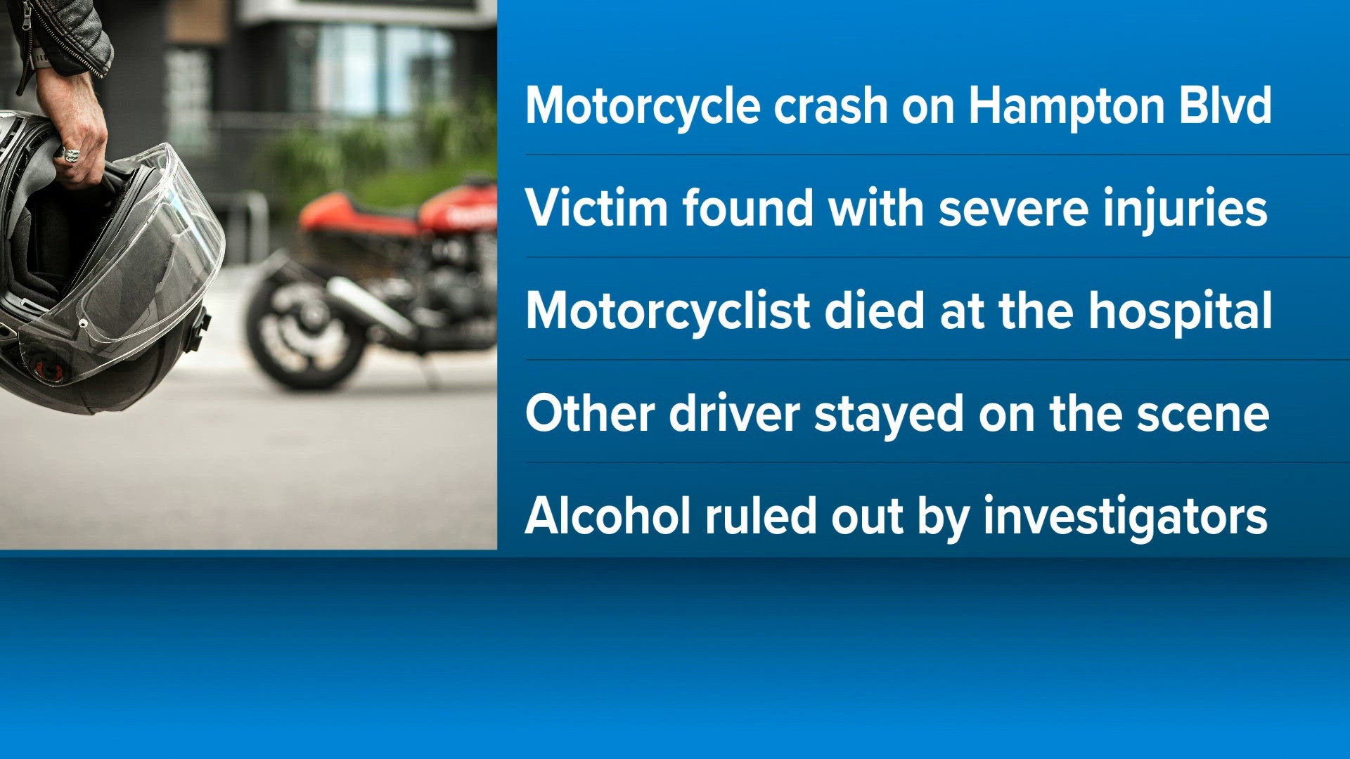 Norfolk man dies after Friday motorcycle crash on Hampton Boulevard ...
